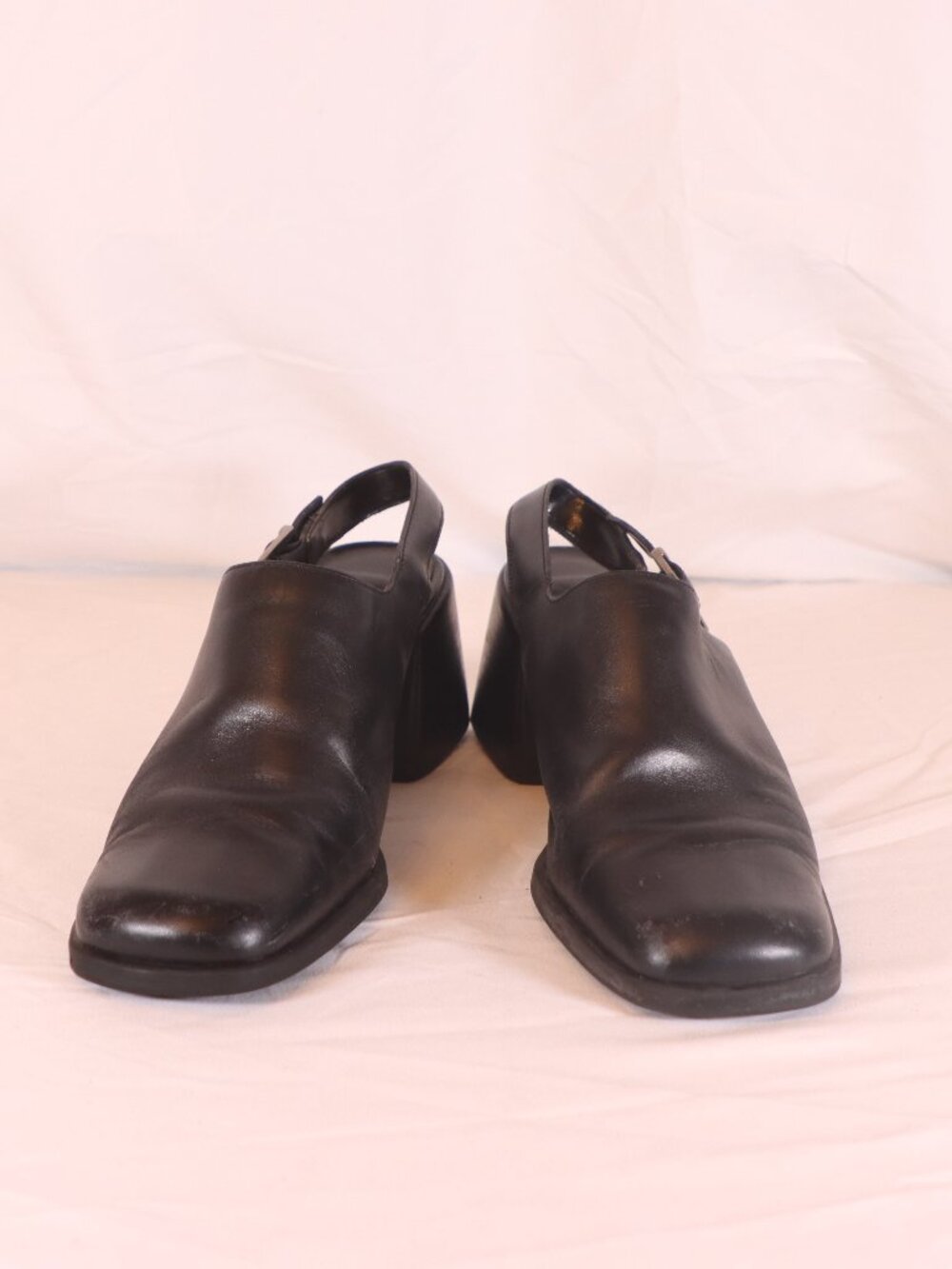 90s Westies Size 8.5 Black Mules With Back Strap